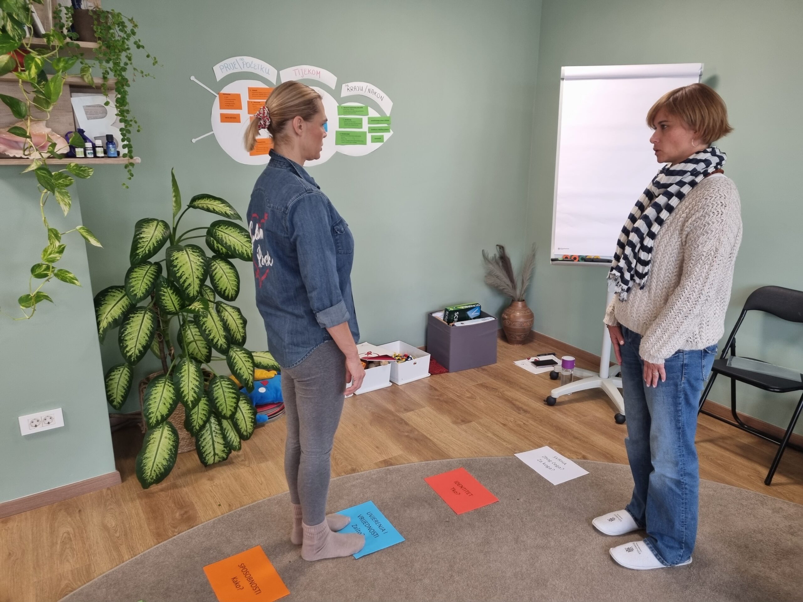 Coaching par u razgovoru tijekom vježbe
